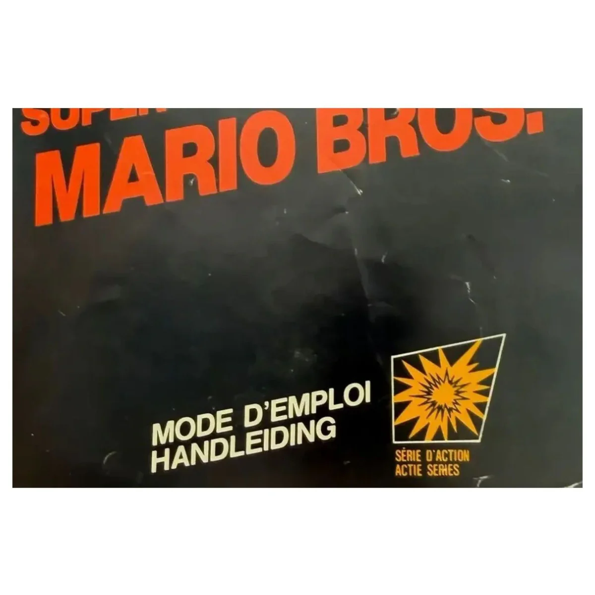 Super Mario Bros. — originele handleiding NES Label — Met handleiding