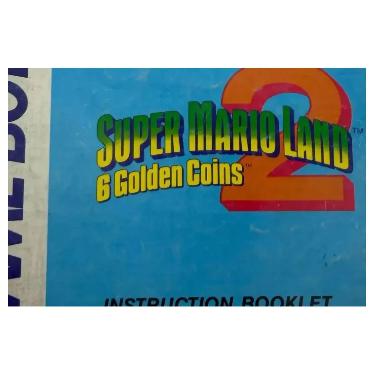 Super Mario Land 2: 6 Golden Coins — originele handleiding Game Boy / Color Label — Met handleiding