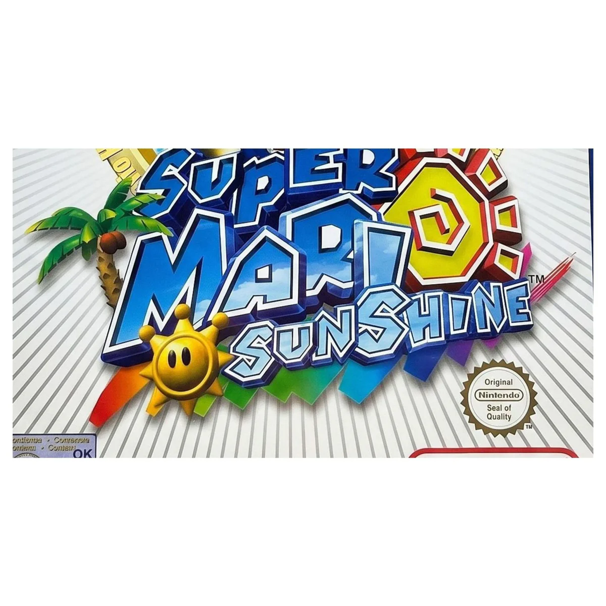 Super Mario Sunshine GameCube Binnenkant — Game in doos