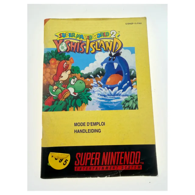 Super Mario World 2: Yoshi's Island — manuale originale — Super Nintendo