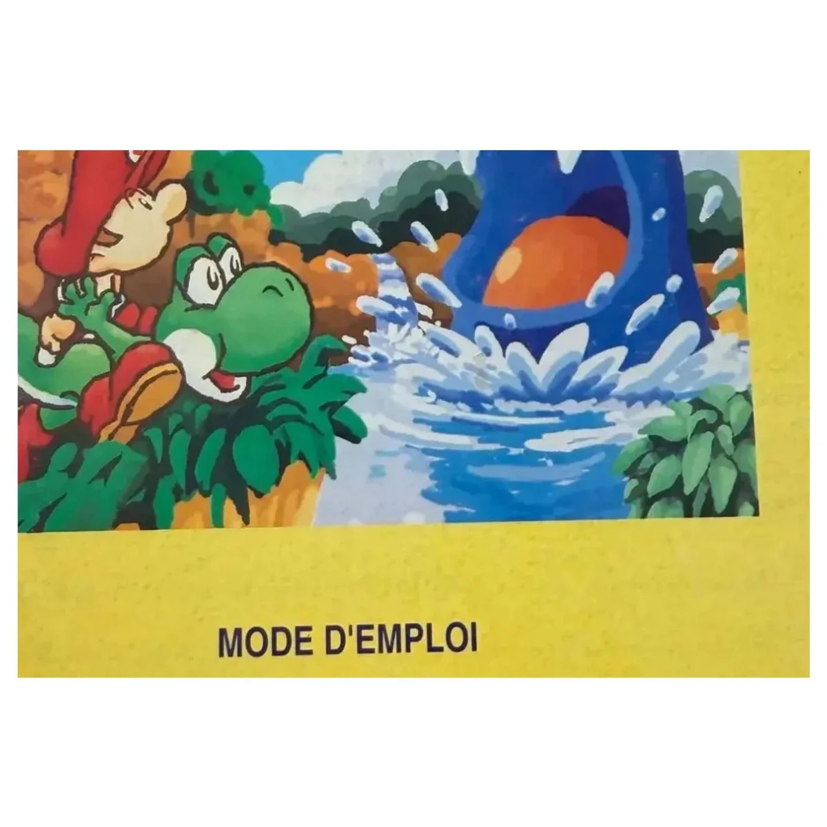 Super Mario World 2: Yoshi's Island — originele handleiding Super Nintendo Label — Met handleiding