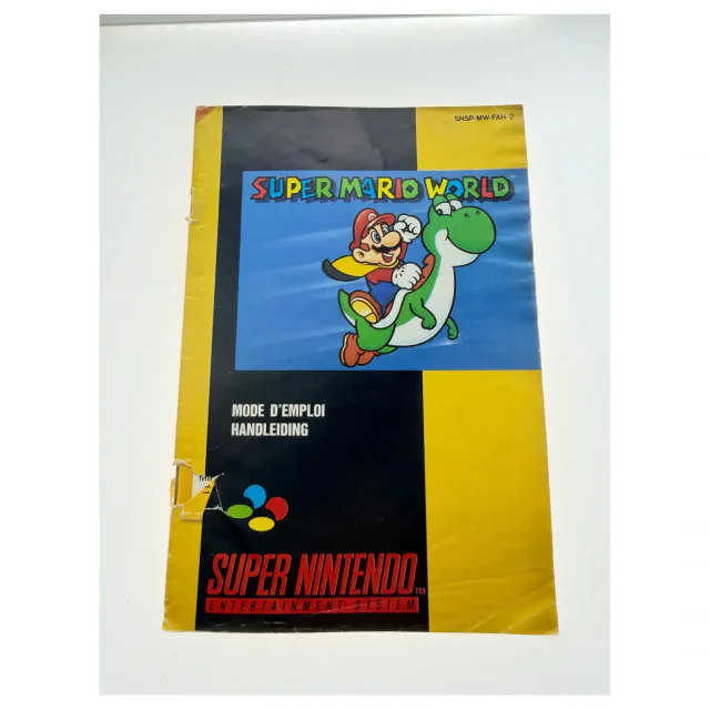 Super Mario World — manual original — Super Nintendo