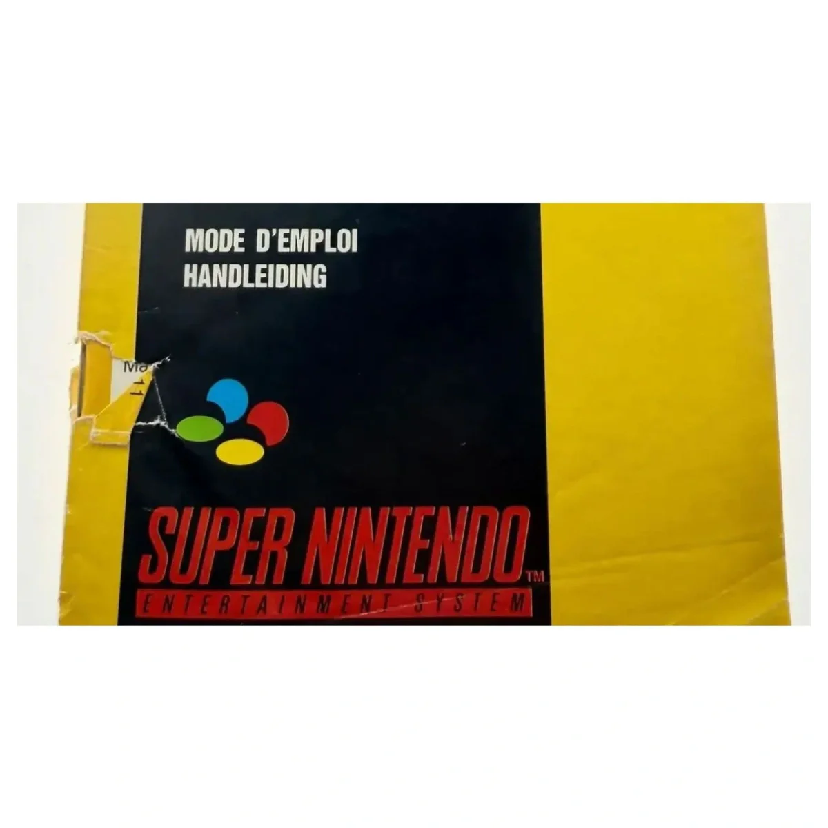 Super Mario World — originele handleiding Super Nintendo Binnenkant — Met handleiding