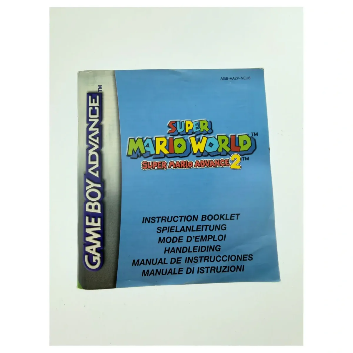 Super Mario World: Super Mario Advance 2 — originele handleiding Game Boy Advance Voorkant — Met handleiding