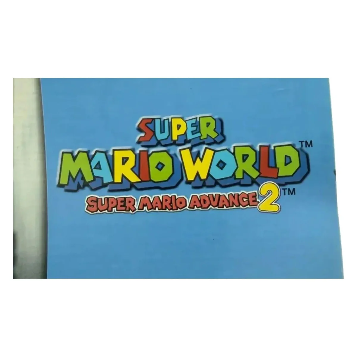 Super Mario World: Super Mario Advance 2 — Original-Anleitung (Game Boy Advance) — Detailfoto 1
