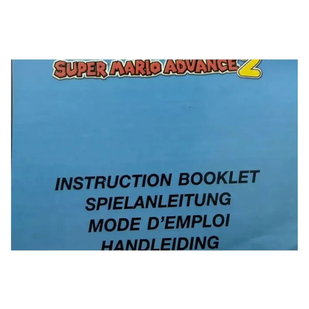Super Mario World: Super Mario Advance 2 — Original-Anleitung (Game Boy Advance) — Detailfoto 2
