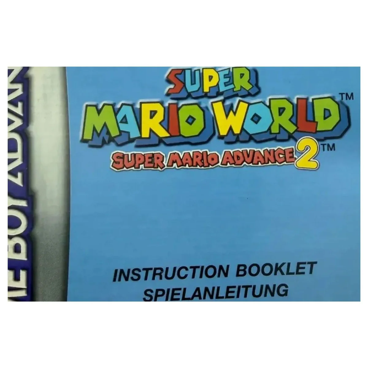 Super Mario World: Super Mario Advance 2 — originele handleiding Game Boy Advance Label — Met handleiding