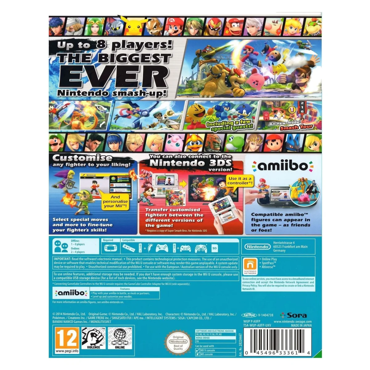 Super Smash Bros. for Wii U (Wii U) — nugarėlė