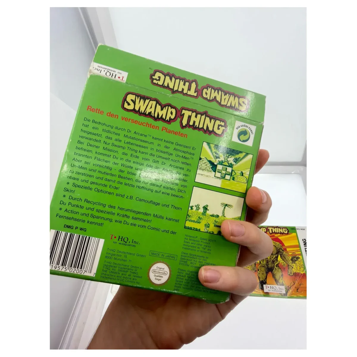 Swamp Thing Game Boy / Color Achterkant — Game in doos