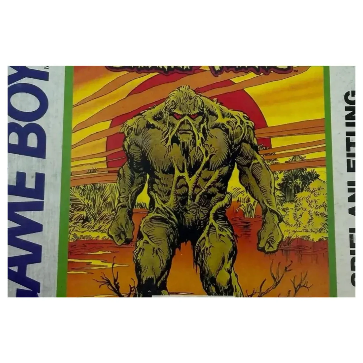 Swamp Thing — manual original (Game Boy / Color) — foto de detalle 2