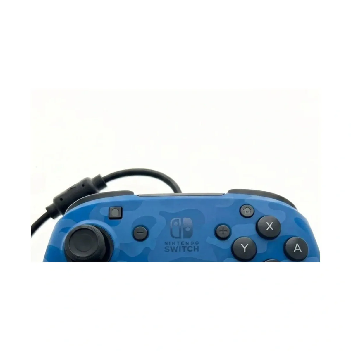 Switch Wired Controller — Blauw Camo Nintendo Switch Label — Los accessoire