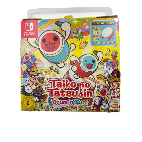 Taiko no Tatsujin: Drum 'n' Fun! + Taiko Drum Set (Nintendo Switch) — Game in doos, Goede staat — origineel tweedehands kopen bij Gameshop Enter