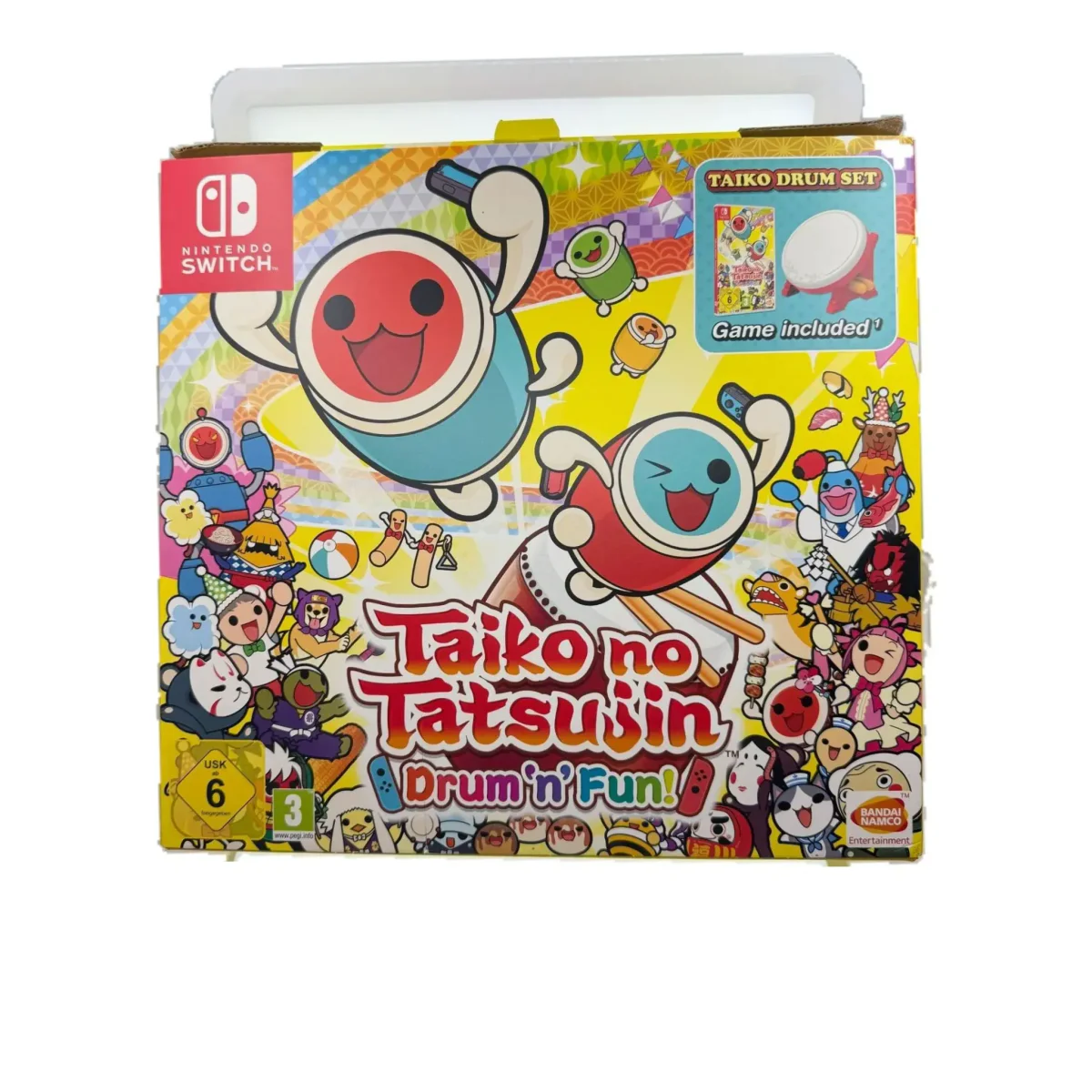 Taiko no Tatsujin: Drum 'n' Fun! + Taiko Drum Set (Nintendo Switch) — Παιχνίδι στο αρχικό κουτί