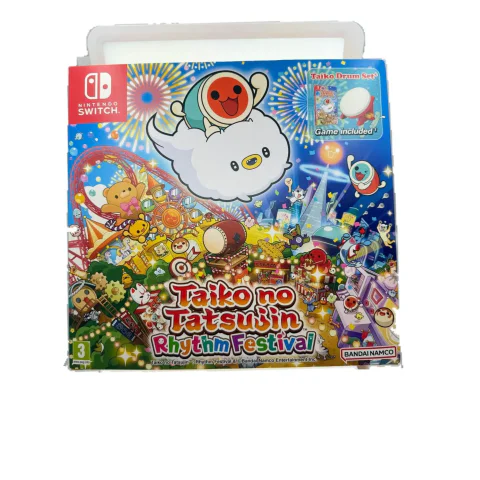 Taiko no Tatsujin: Rhythm Festival + Taiko Drum Set (Nintendo Switch) — Game in doos, Goede staat — origineel tweedehands kopen bij Gameshop Enter