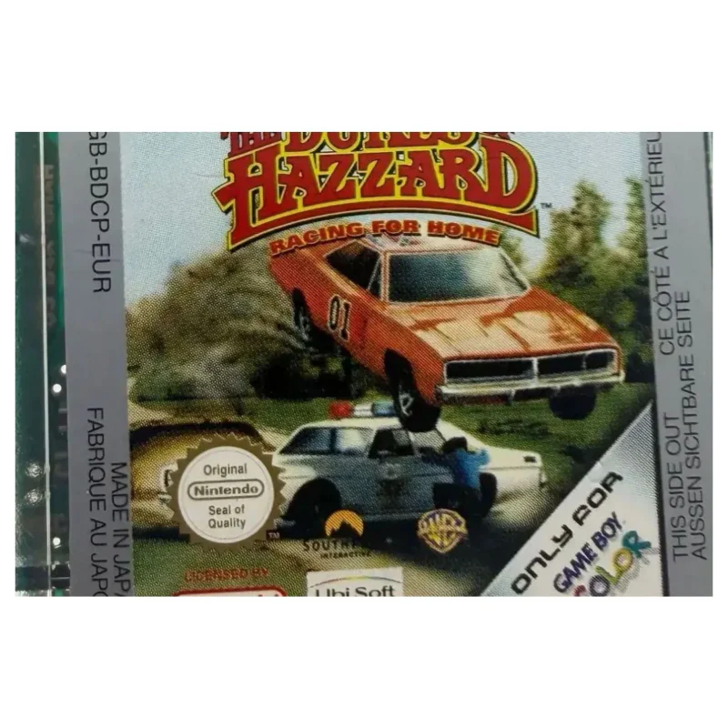 The Dukes of Hazzard: Racing for Home Game Boy / Color Label — Losse cartridge