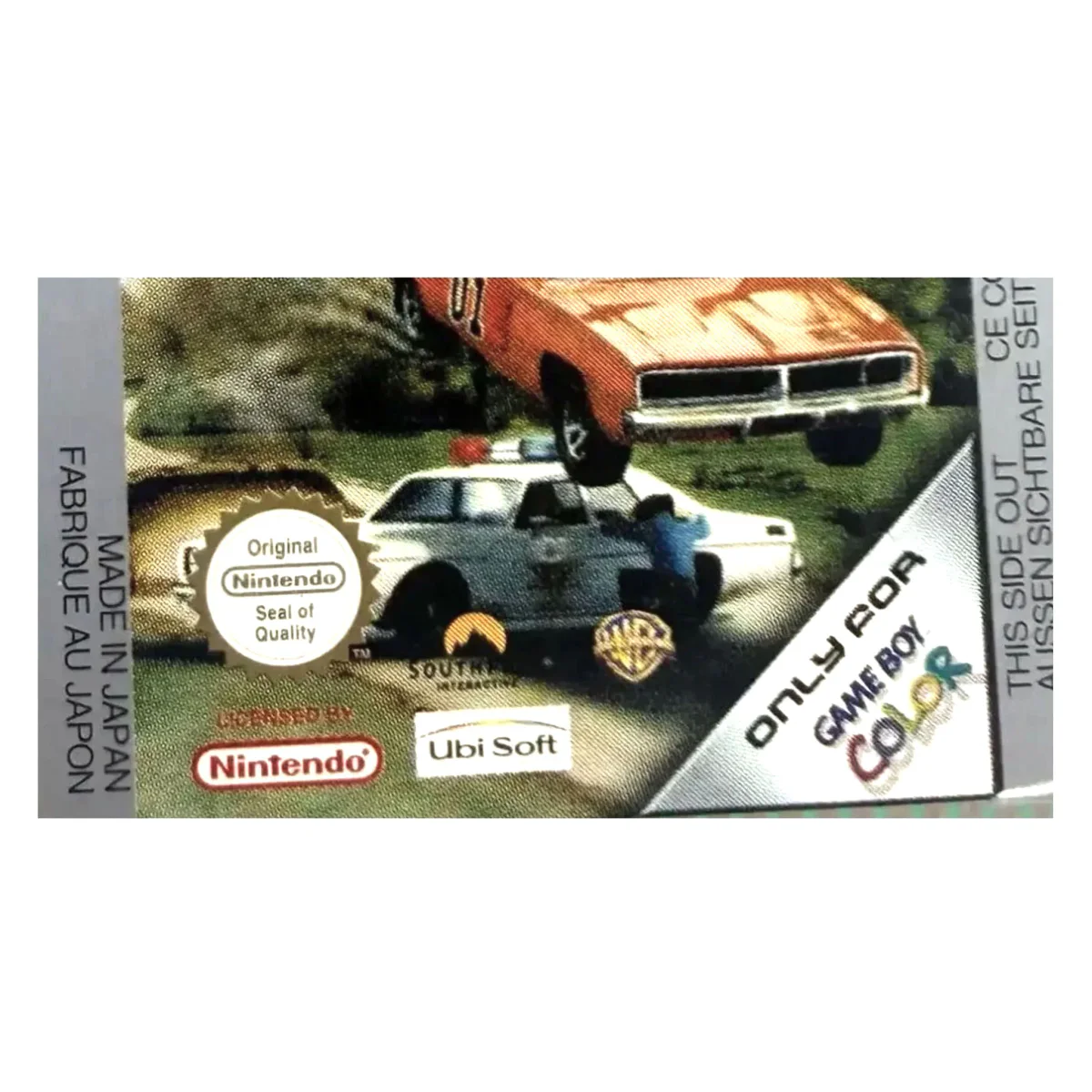 The Dukes of Hazzard: Racing for Home Game Boy / Color Binnenkant — Losse cartridge