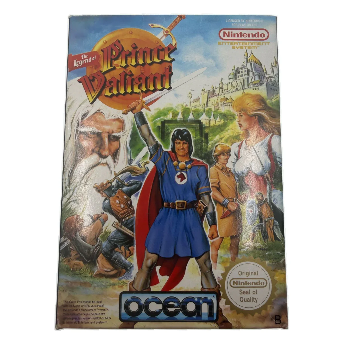 The Legend of Prince Valiant (NES) — Game in original box