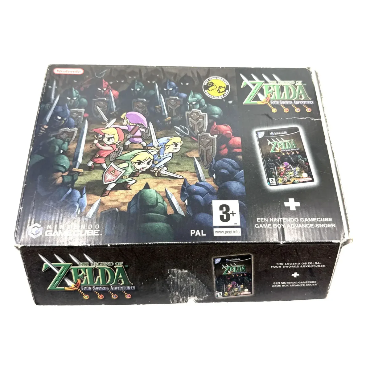 The Legend of Zelda: Four Swords Adventures — Big Box (GameCube) — Gioco in scatola originale con manuale