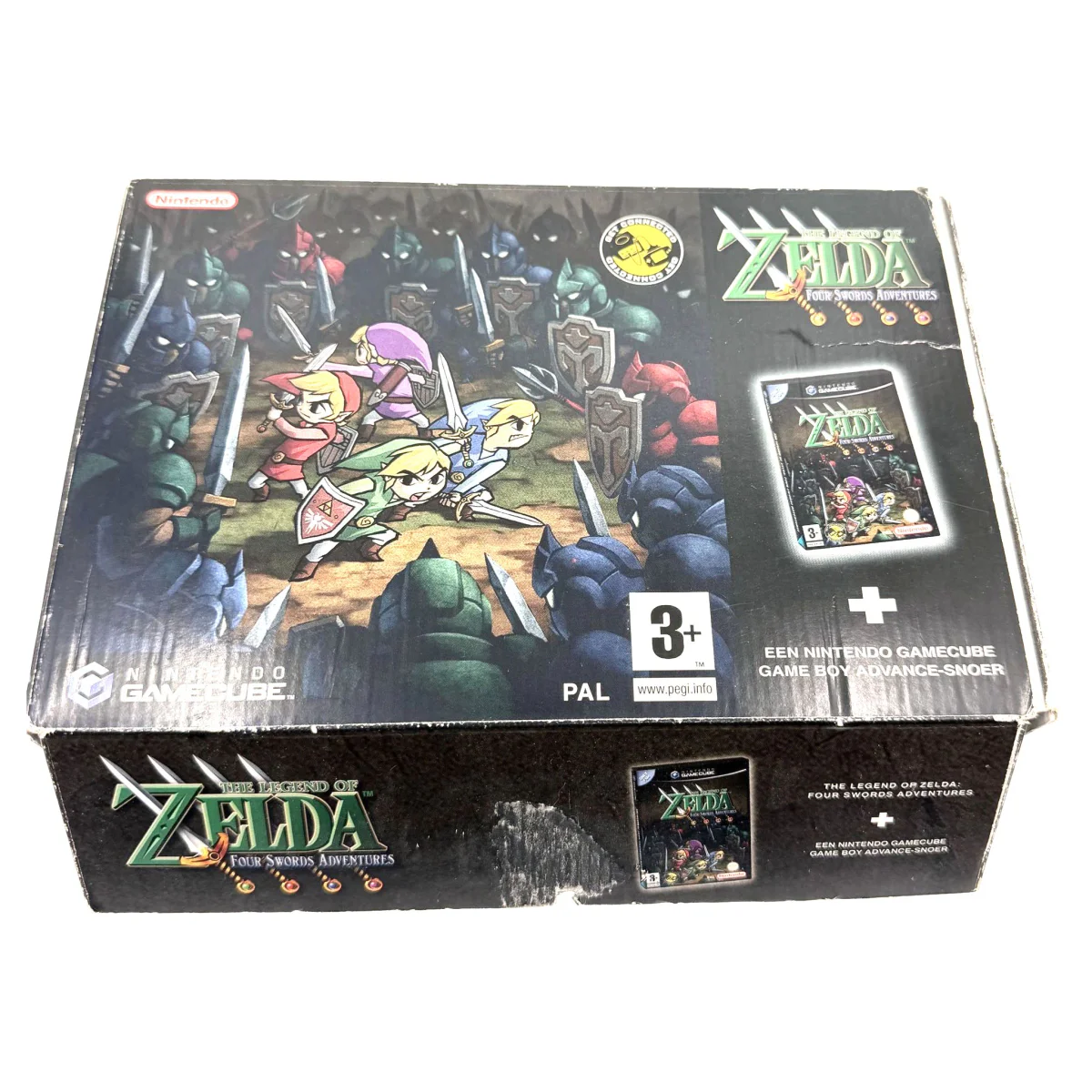 The Legend of Zelda: Four Swords Adventures — Big Box (GameCube) — detailní fotografie 3