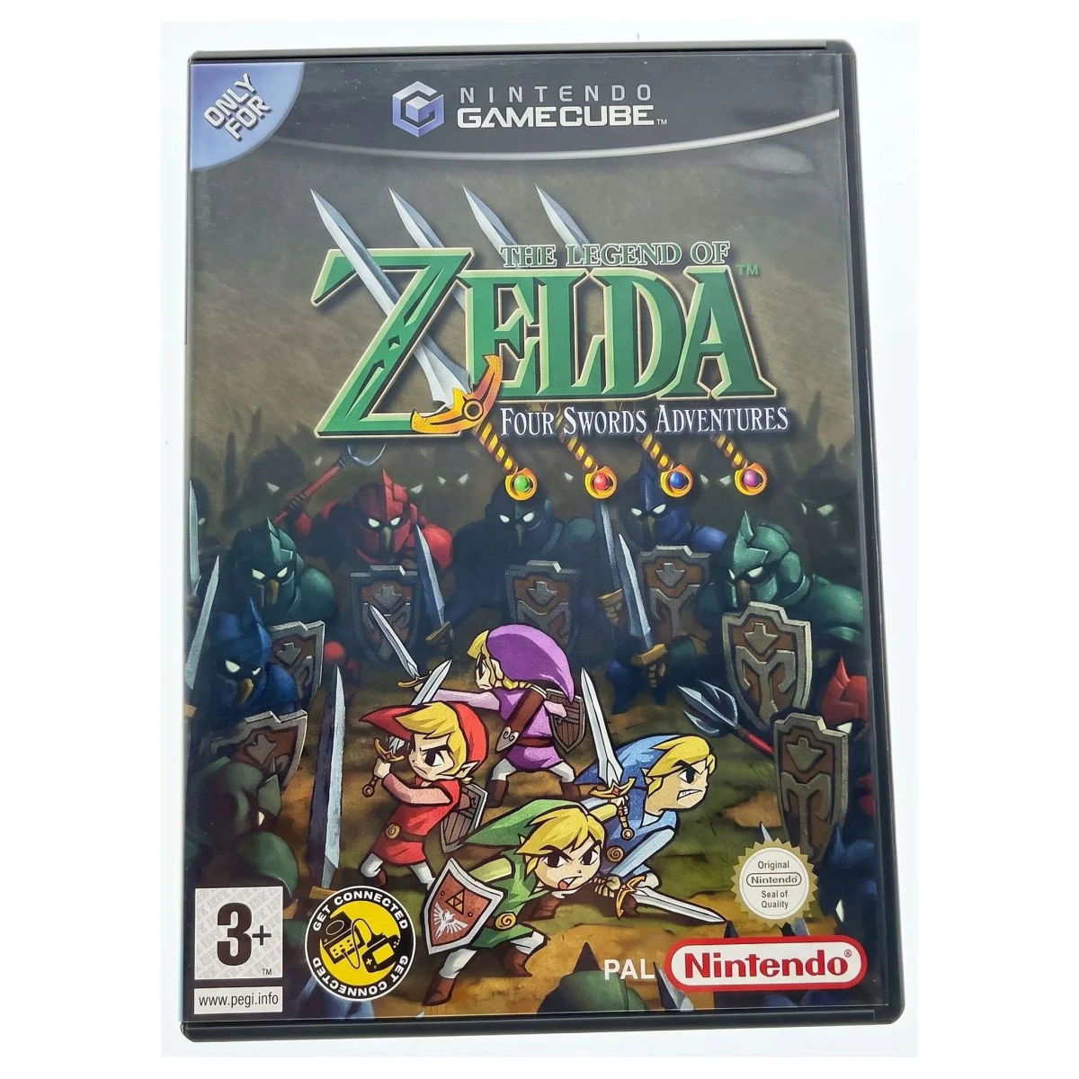 The Legend of Zelda: Four Swords Adventures GameCube Voorkant — Game in doos