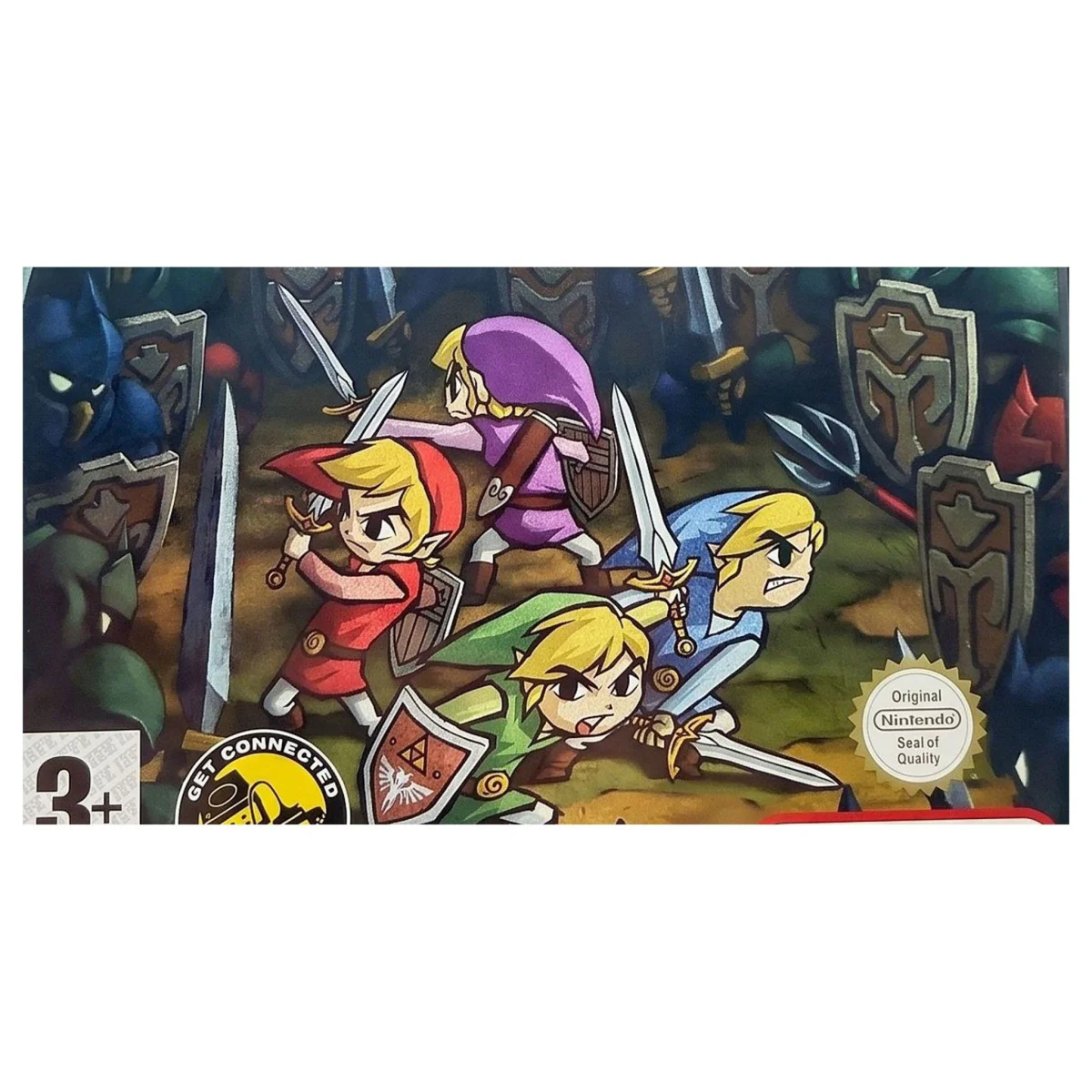 The Legend of Zelda: Four Swords Adventures GameCube Binnenkant — Game in doos