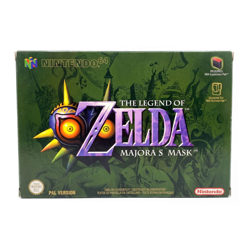 The Legend of Zelda: Majora's Mask (Nintendo 64) Game in doos met handleiding — Goed — origineel kopen bij Gameshop Enter