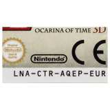 The Legend of Zelda: Ocarina of Time 3D Nintendo 3DS Binnenkant — Losse cartridge
