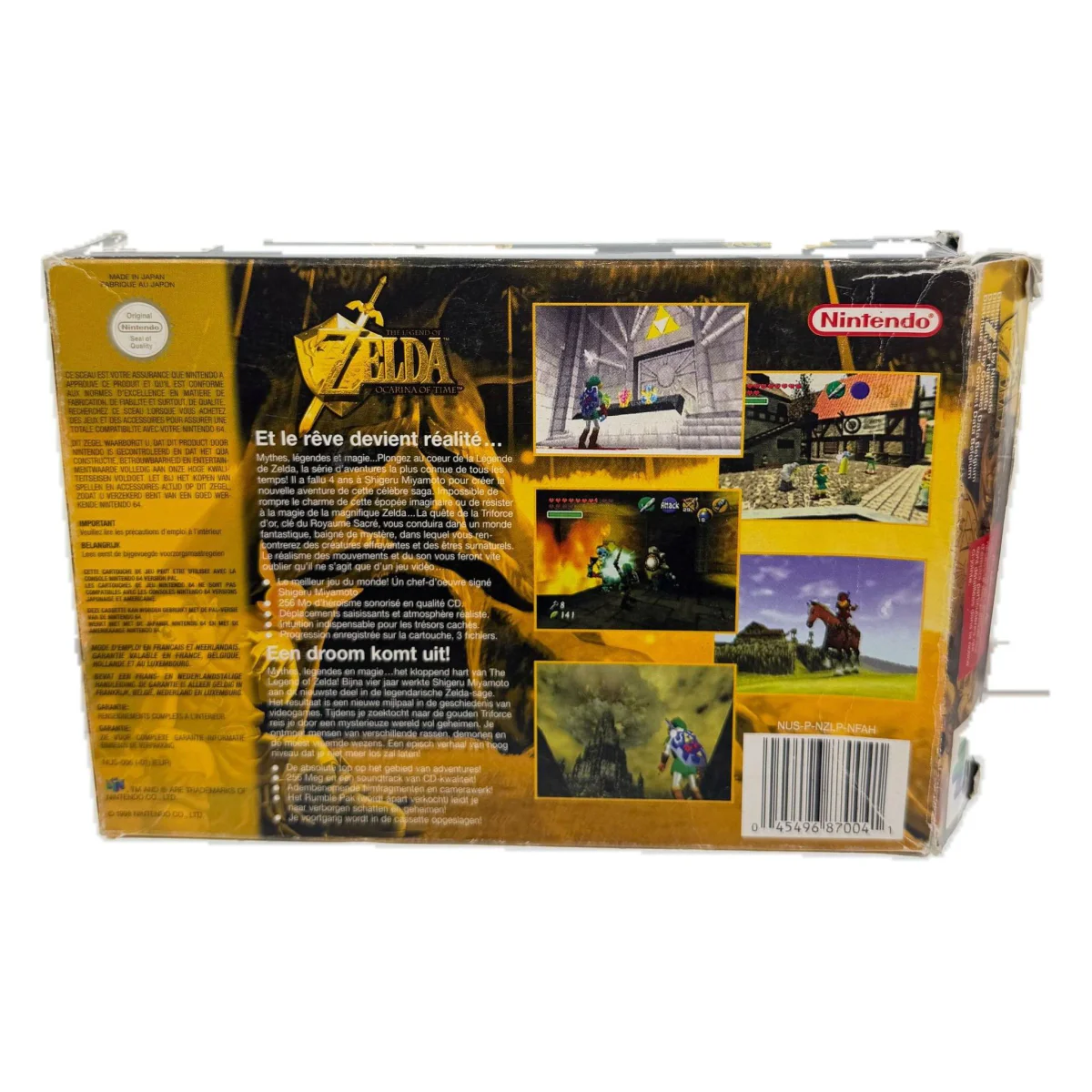 The Legend of Zelda: Ocarina of Time (Nintendo 64) — πίσω όψη