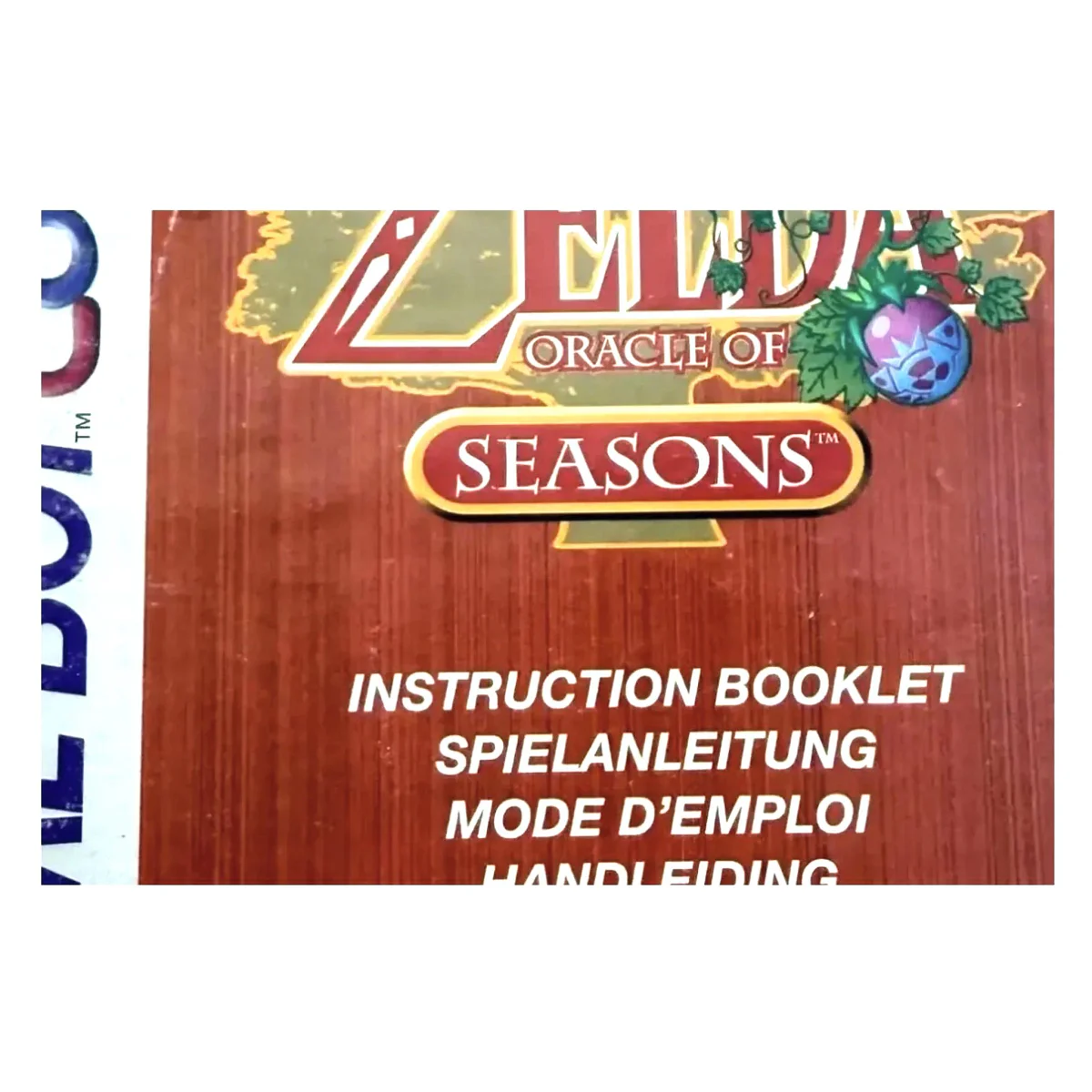 The Legend of Zelda: Oracle of Seasons — notice d’origine (Game Boy / Color) — photo détaillée 2