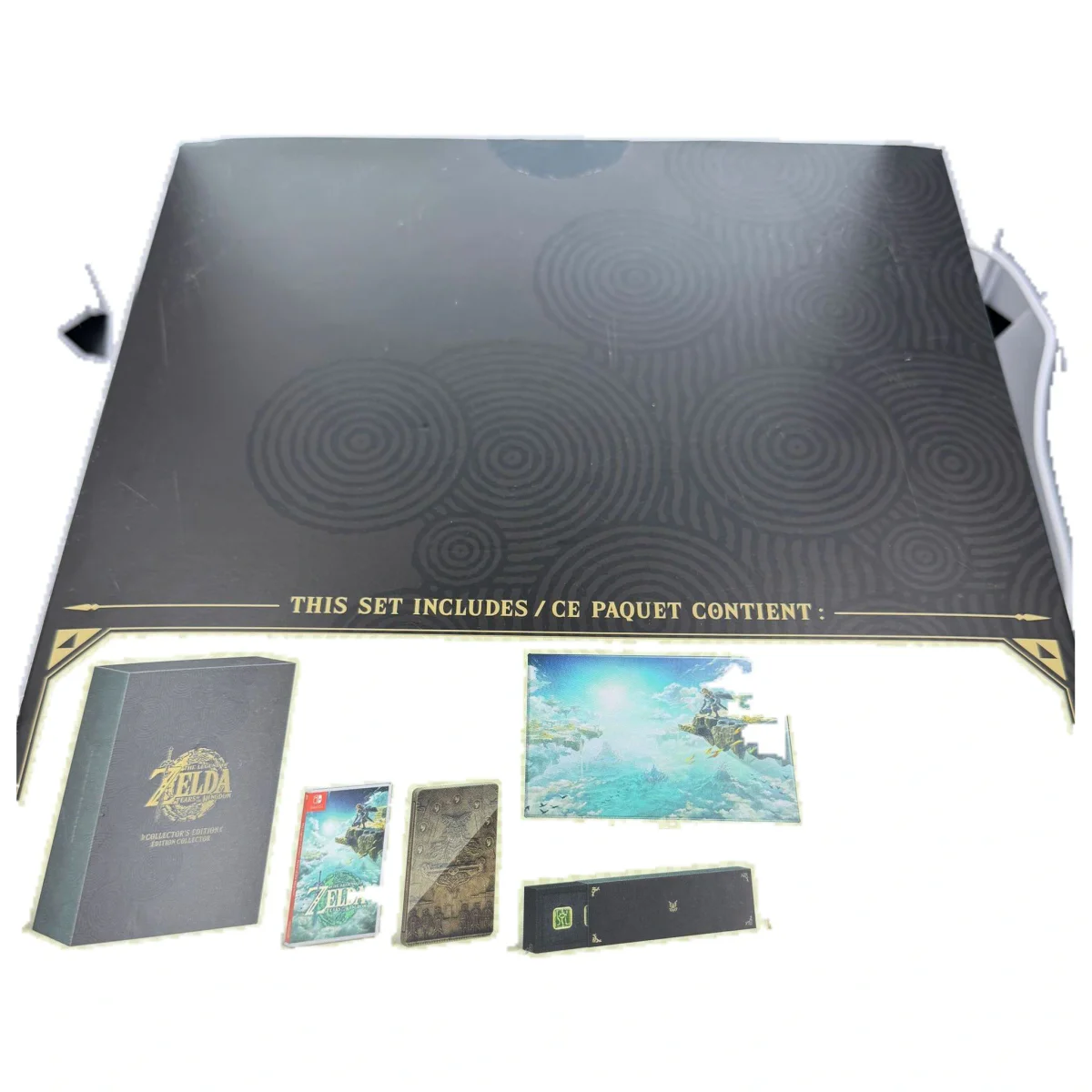 The Legend of Zelda: Tears of the Kingdom — Collector's Edition (Nintendo Switch) — zadní strana