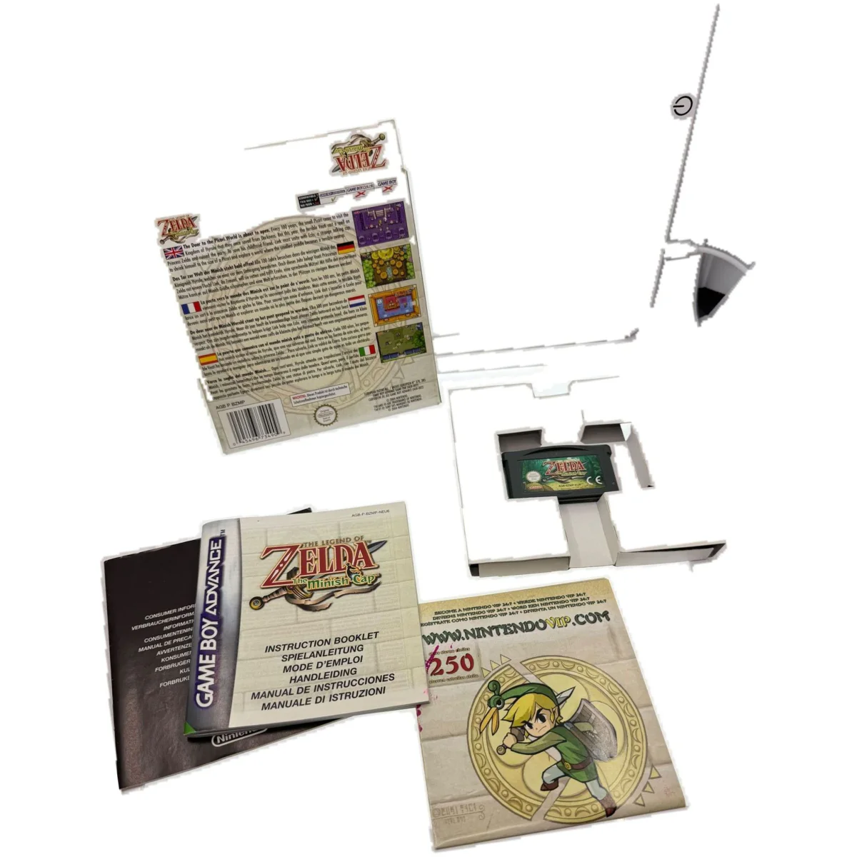 The Legend of Zelda: The Minish Cap (Game Boy Advance) — back of the box