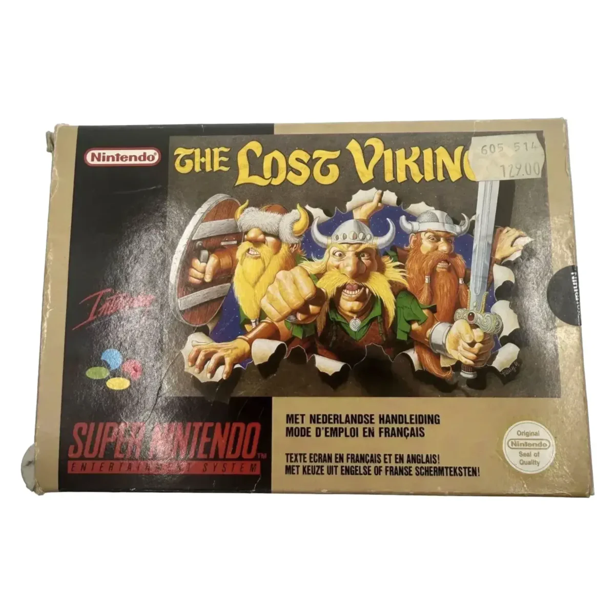 The Lost Vikings (Super Nintendo) — Spiel in Originalverpackung (OVP)