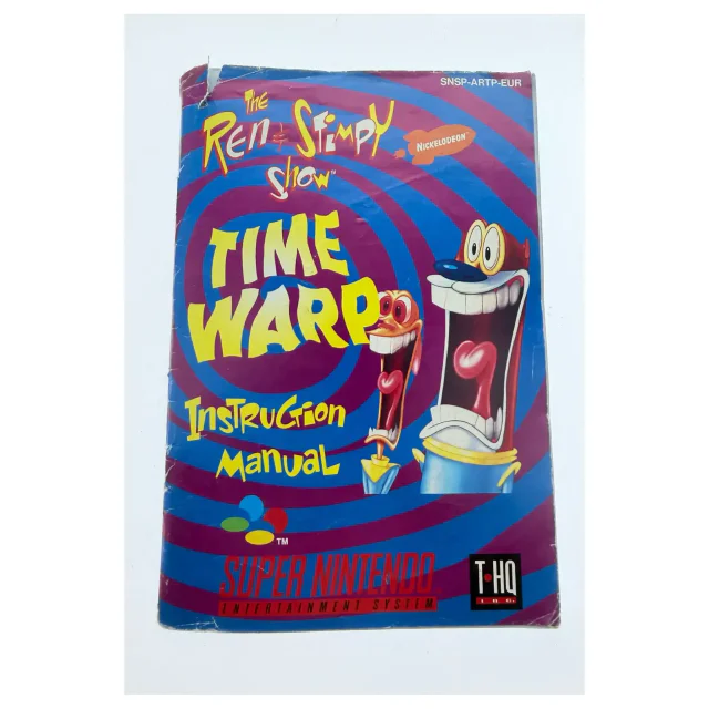 The Ren & Stimpy Show: Time Warp — manuale originale — Super Nintendo