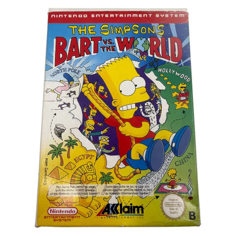 The Simpsons: Bart vs. The World (NES) — Game in doos, Goede staat — origineel tweedehands kopen bij Gameshop Enter