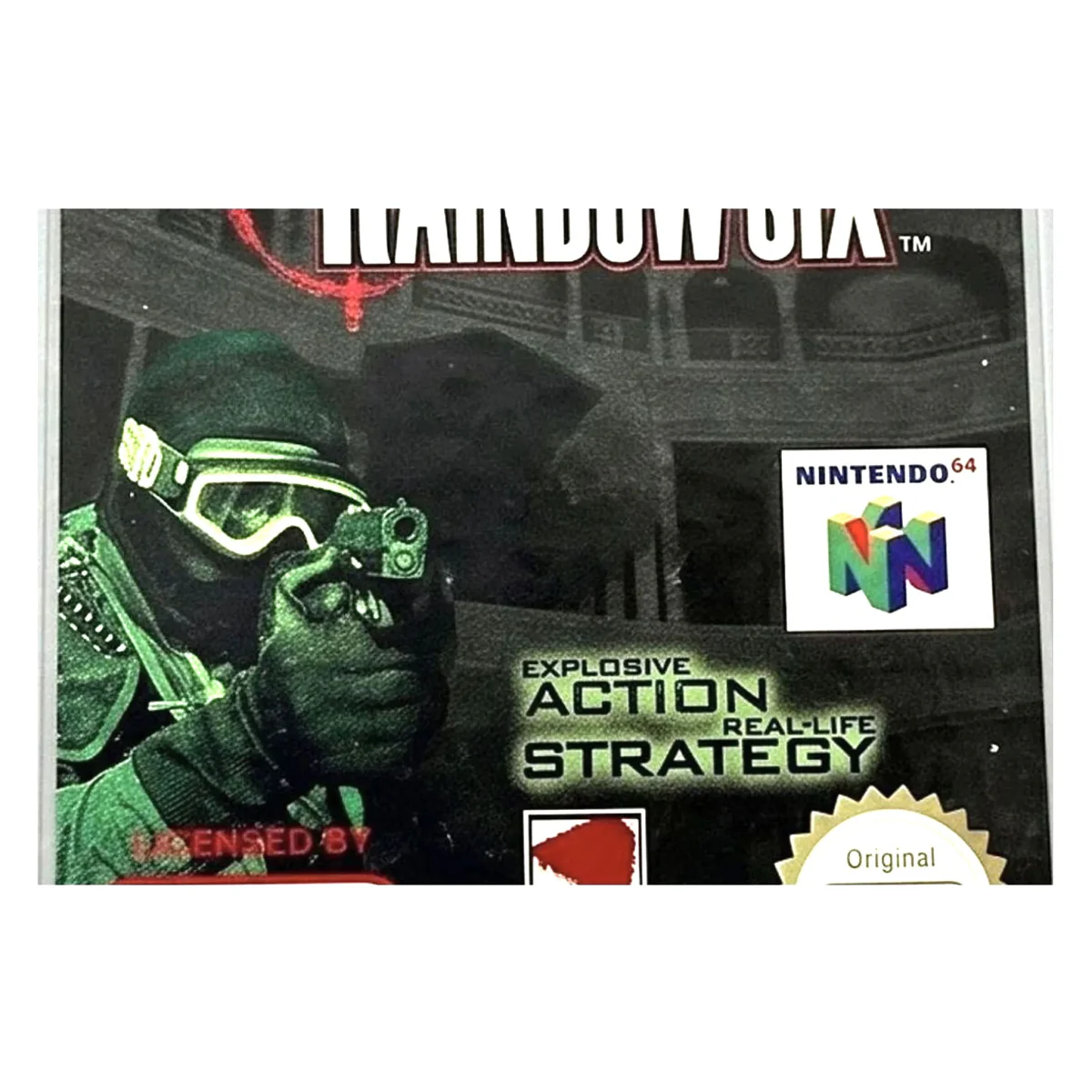 Tom Clancy's Rainbow Six Nintendo 64 Label — Losse cartridge