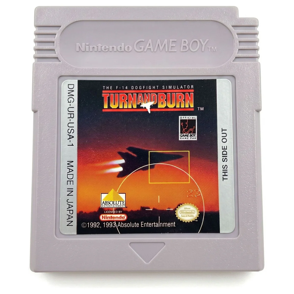 Turn and Burn: The F-14 Dogfight Simulator Game Boy / Color Voorkant — Losse cartridge