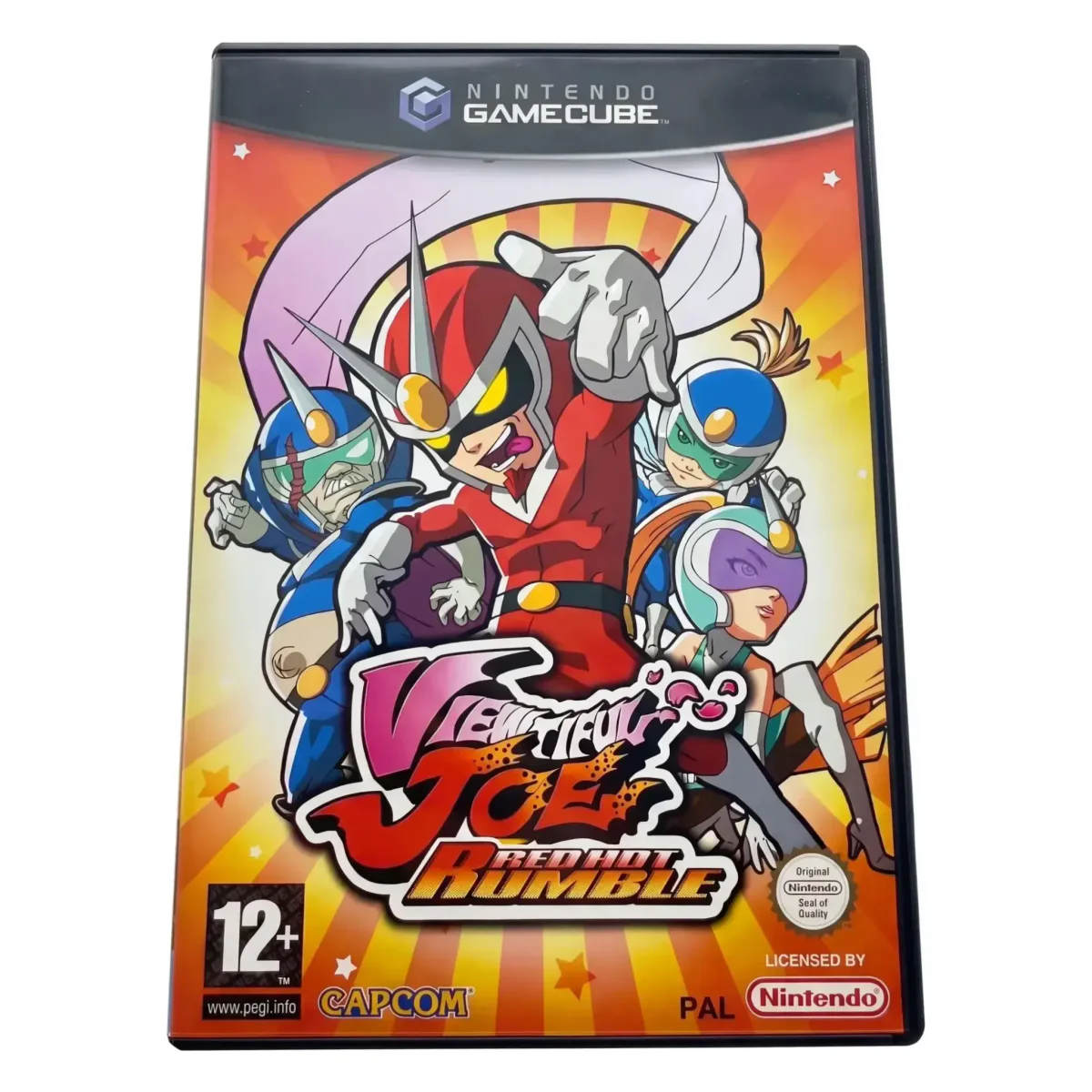 Viewtiful Joe: Red Hot Rumble GameCube Voorkant — Game in doos
