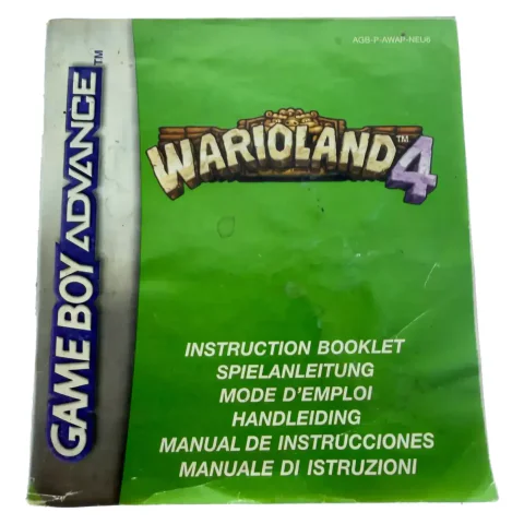 Wario Land 4 — original manual — Game Boy Advance