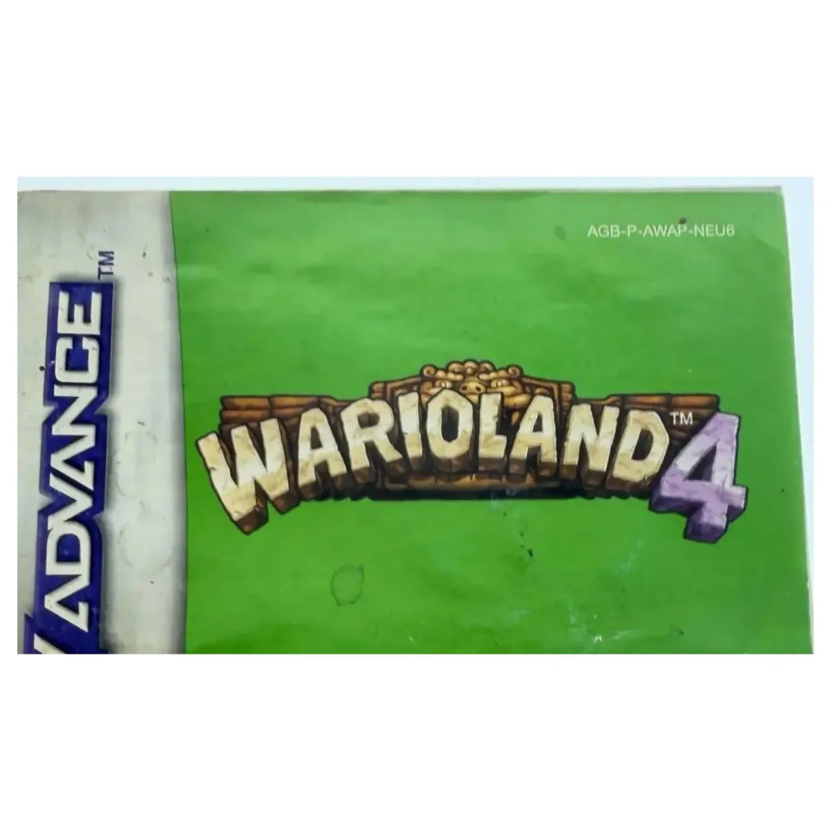 Wario Land 4 — originele handleiding Game Boy Advance Detail — Met handleiding