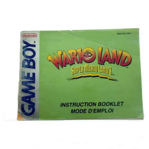 Wario Land: Super Mario Land 3 — original manual — Game Boy / Color