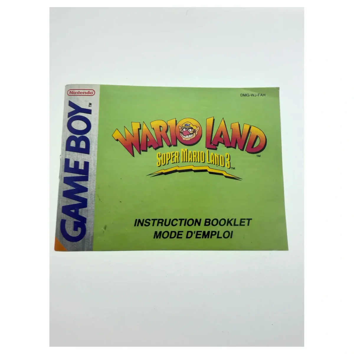 Wario Land: Super Mario Land 3 — manuale originale (Game Boy / Color) — retro della confezione