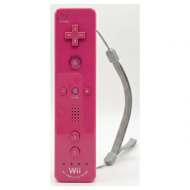 Wii Remote Plus Rosa (MotionPlus Inside) — Wii