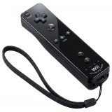 Wii Remote Plus Zwart (MotionPlus Inside) Wii Voorkant — Los accessoire