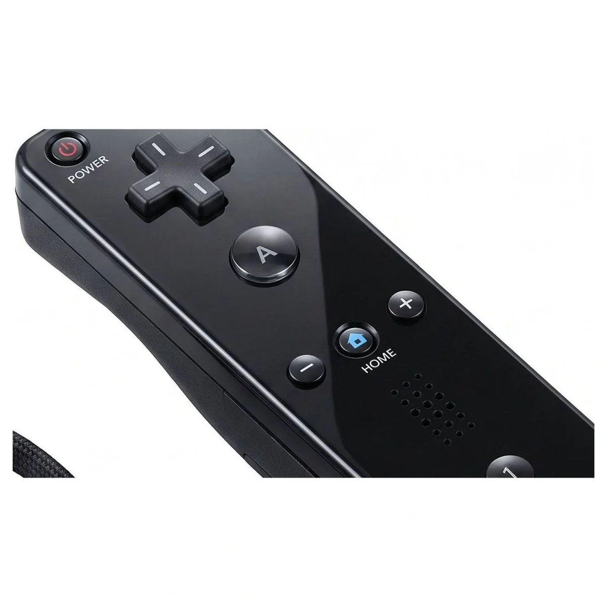 Wii Remote Plus Schwarz (MotionPlus Inside) (Wii) — Detailfoto 1