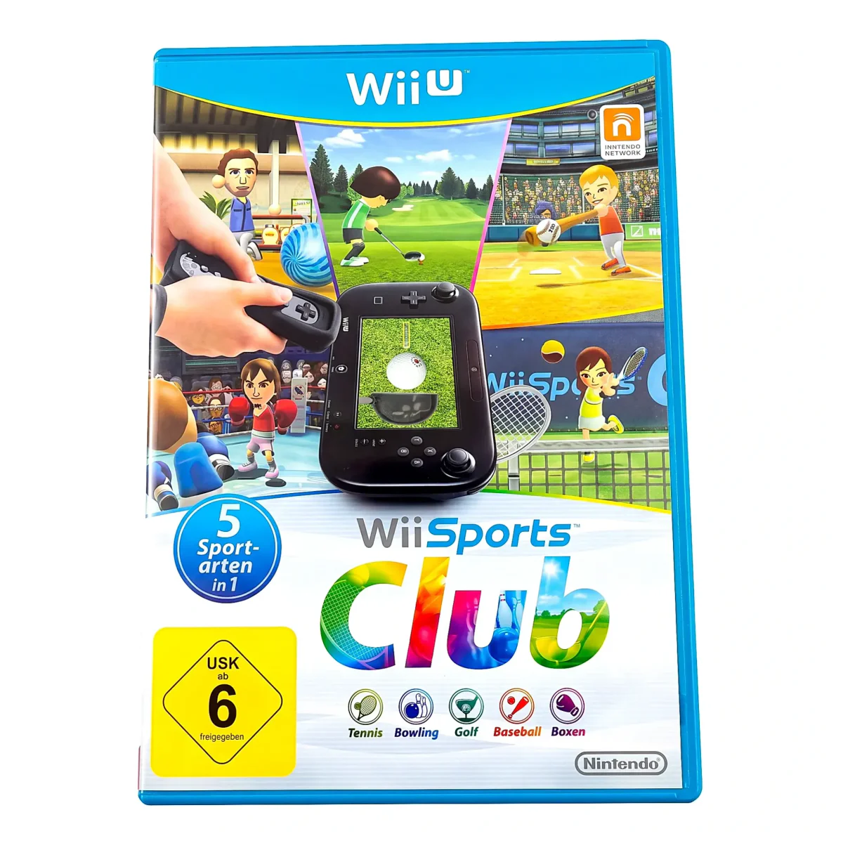 Wii Sports Club (γερμανική έκδοση USK) (Wii U) — Παιχνίδι στο αρχικό κουτί