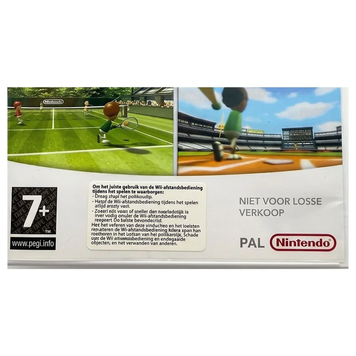 Wii Sports Wii Binnenkant — Game in doos