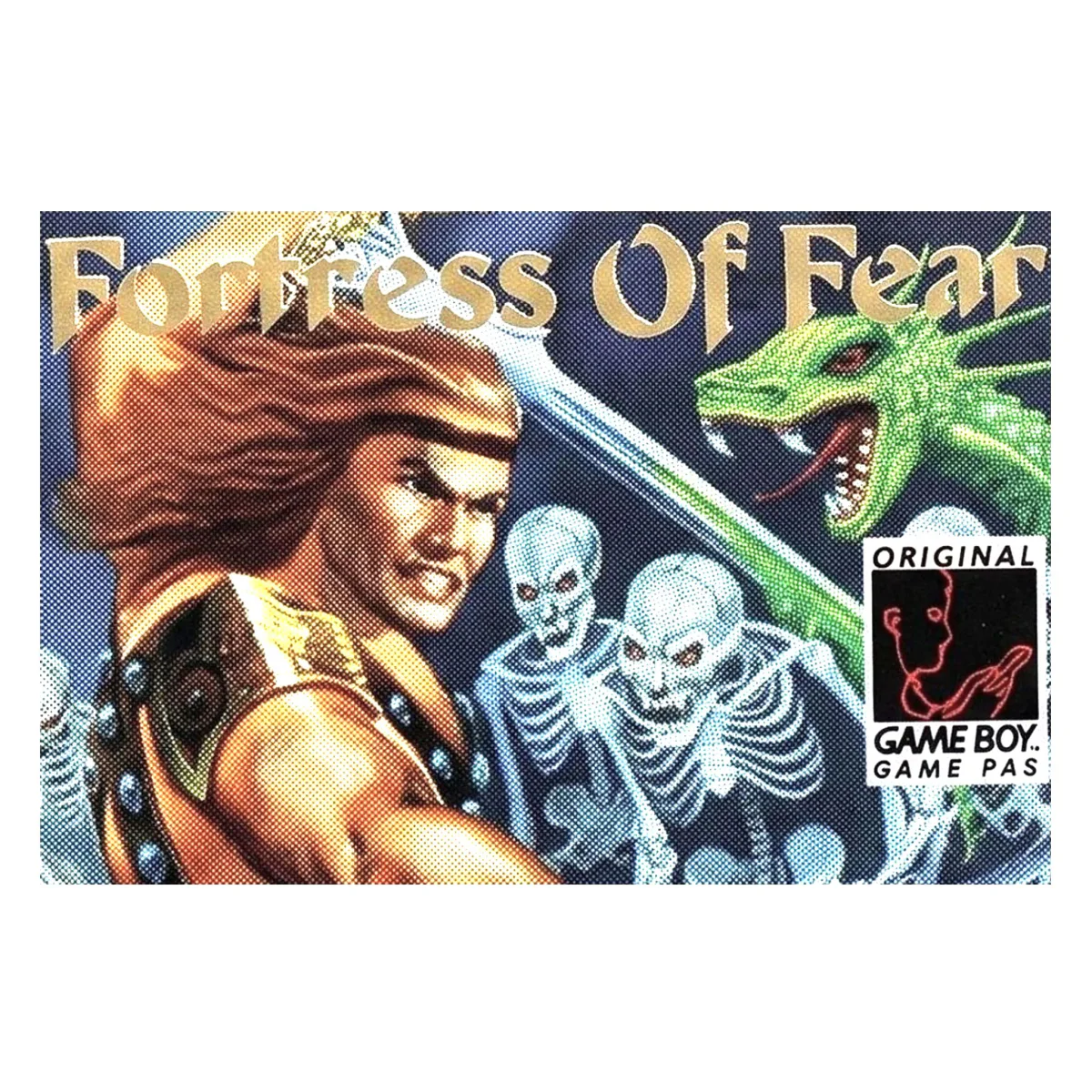 Wizards & Warriors X: Fortress of Fear Game Boy / Color Label — Losse cartridge