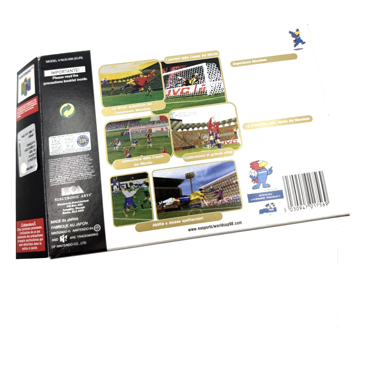 World Cup 98 (Nintendo 64) — detailní fotografie 1