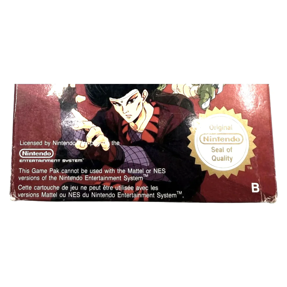 Wrath of the Black Manta NES Binnenkant — Game in doos