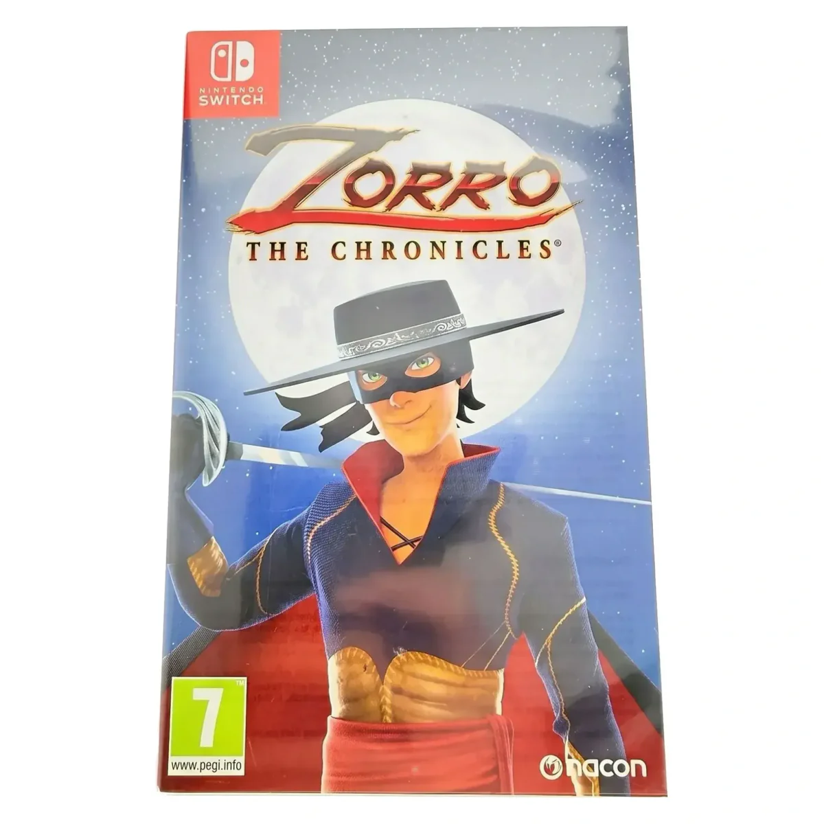 Zorro: The Chronicles Nintendo Switch Voorkant — Game in doos